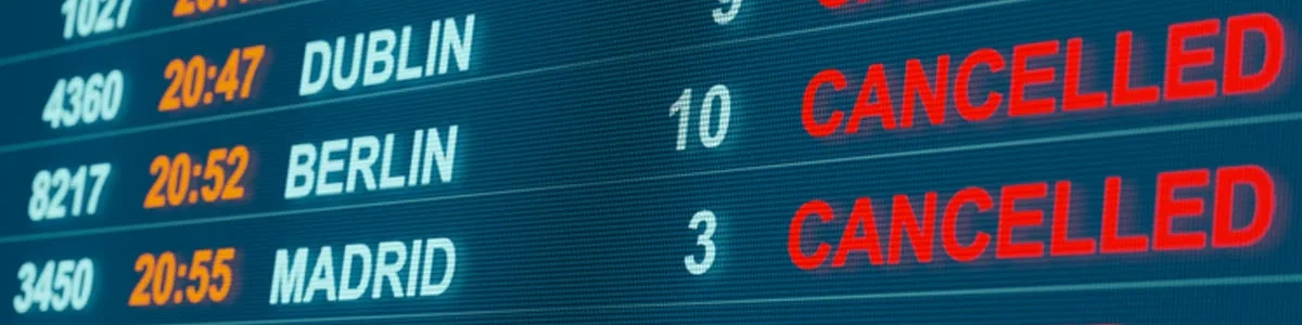 flights being cancelled or delayed