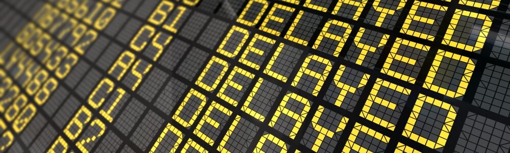 delayed flights in monitor