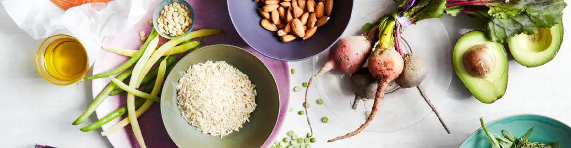 an assortment of healthy foods