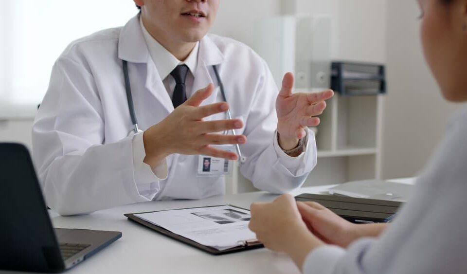 doctor talking to a patient